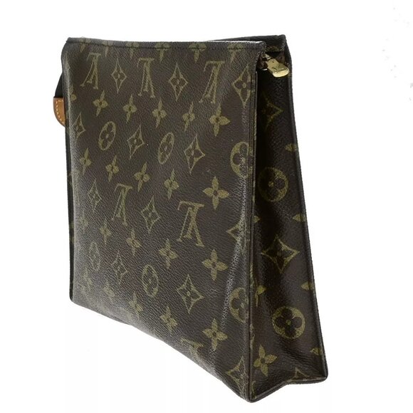 LOUIS VUITTON Poche Toilette 26 Clutch Hand Bag Monogram Leather - Picture 11 of 16